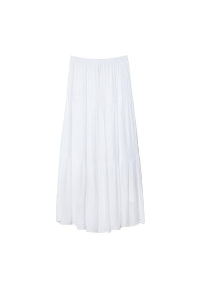 Boho midi skirt - Women's Clothing | Stradivarius United Kingdom | Stradivarius (UK)