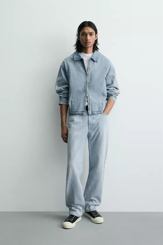 ZIP-UP DENIM JACKET | Zara US