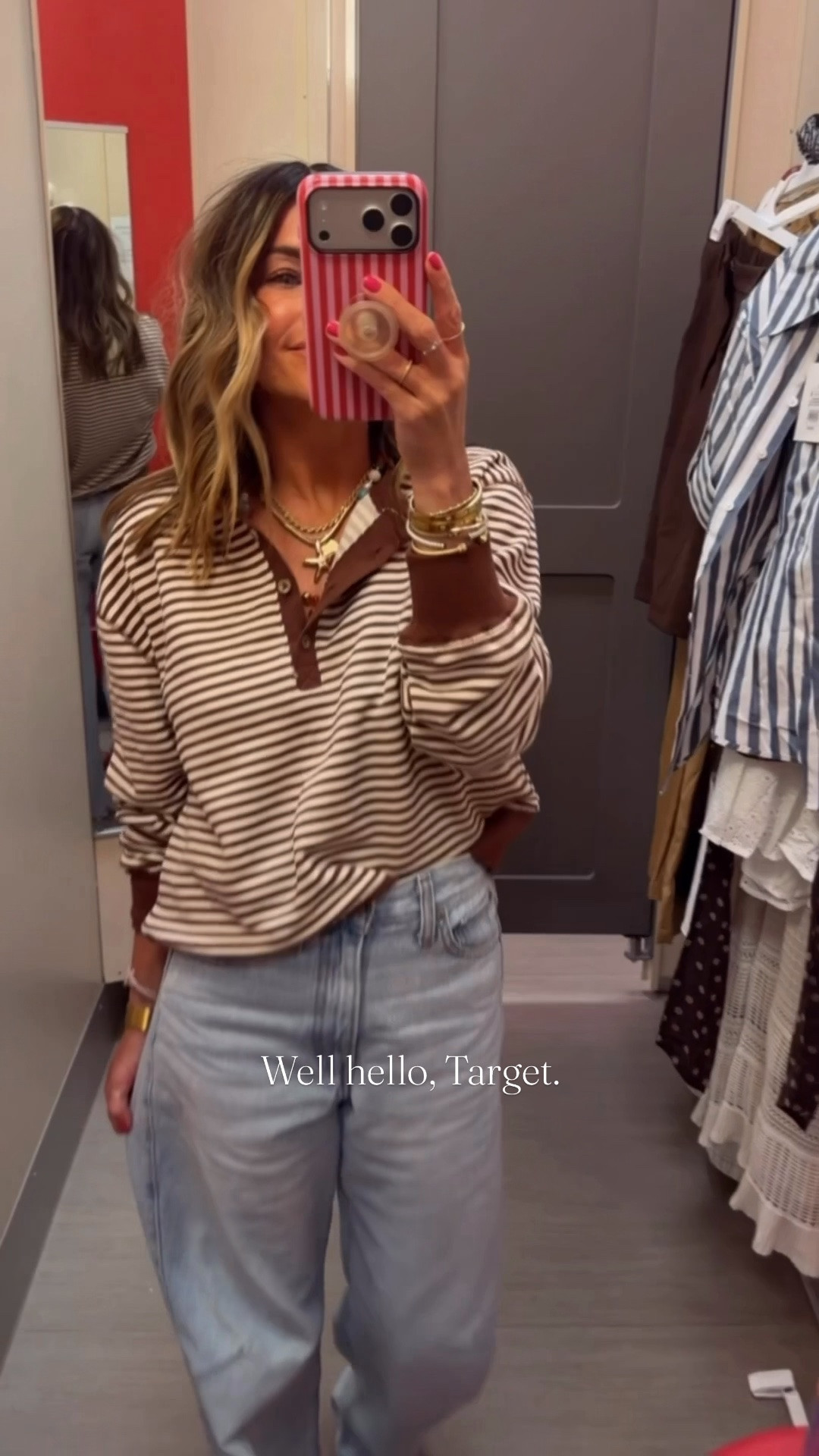 Cuuuute!!
Everything is true to size, but I would size up one in the grey sweater and the striped sweater.

#LTKootd #LTKstorytime #LTKvlog