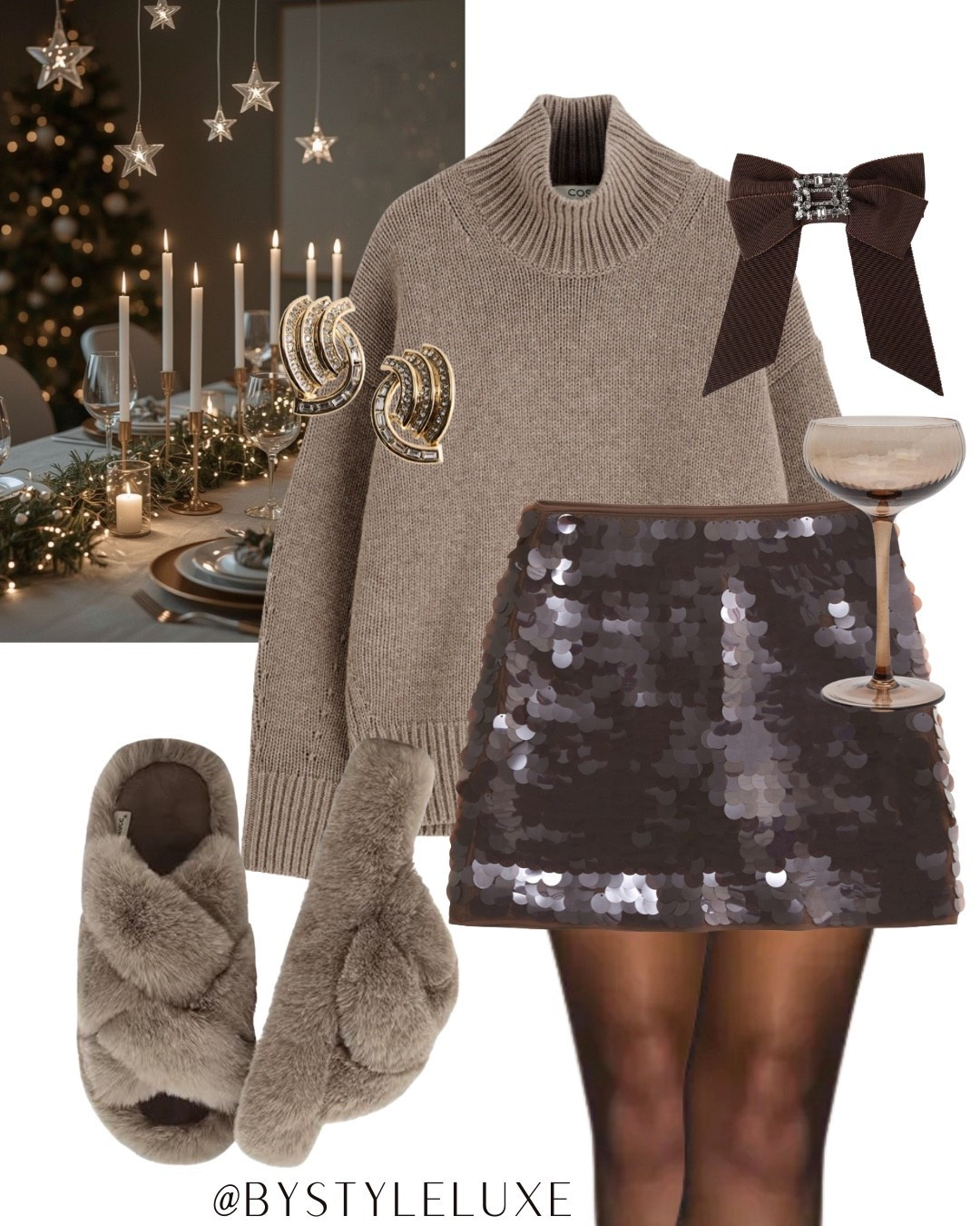 SEQUIN SKIRT - this brown sequin stock is still in stock if you’re stuck for your Christmas outfit 

#sequins #party #christmasoutfit

#LTKpartywear #LTKfestive #LTKwinter