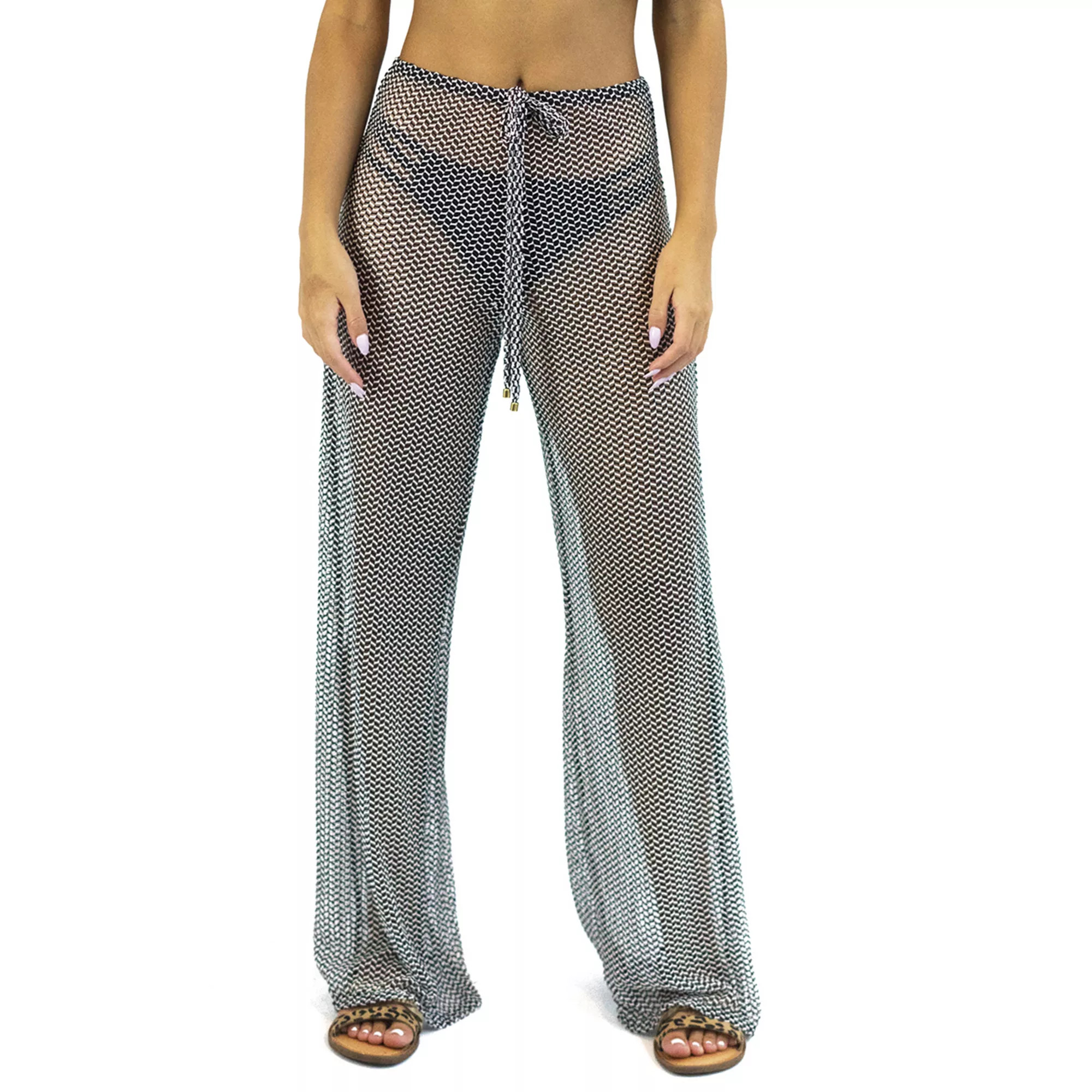 Women's Jordan Taylor Print Sheer Swim Cover-Up Pants | Kohl's