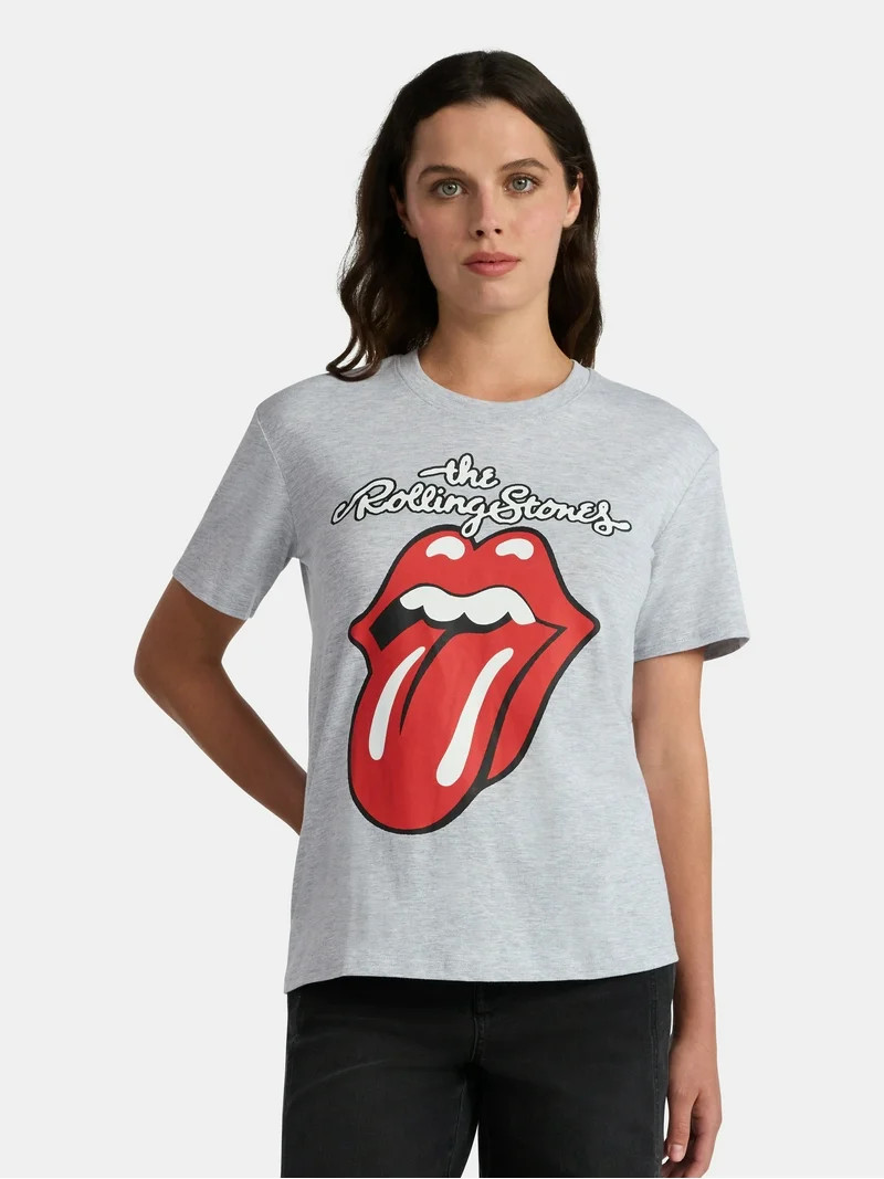The Rolling Stones Women's Graphic Tee with Short Sleeves, Sizes XXS–XXL | Walmart (US)