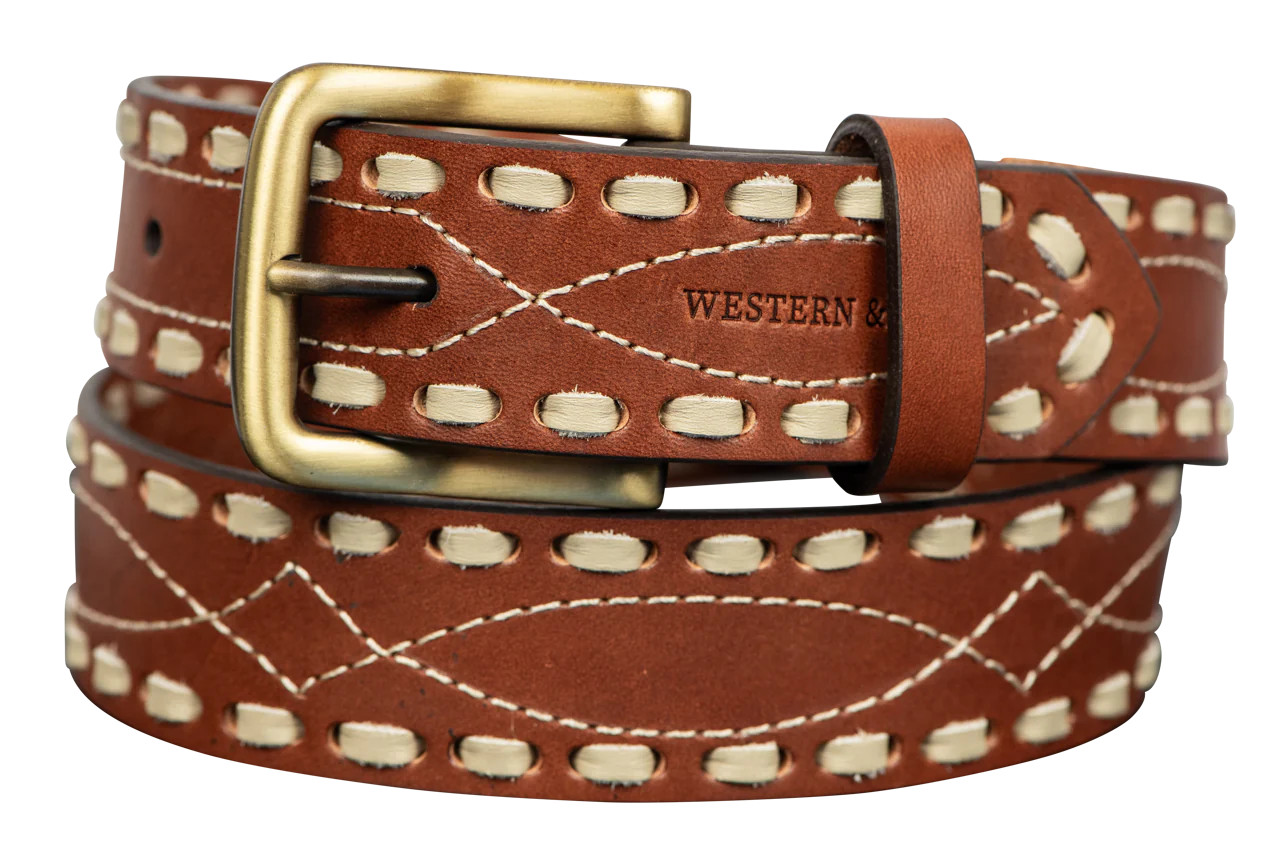 Western & Co. Classic Buckstitch Belt | Pinto Ranch | Pinto Ranch