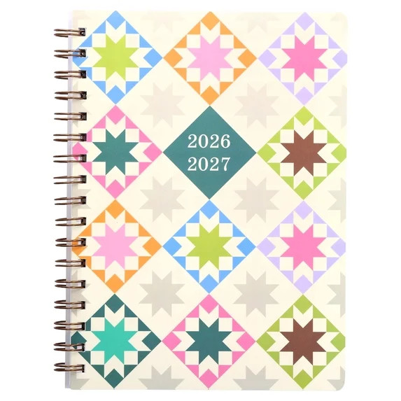 Pen+Gear 13-Month Monthly Planner, July 2026-July 2027, Cream Quilt, 6.75" x 9" | Walmart (US)