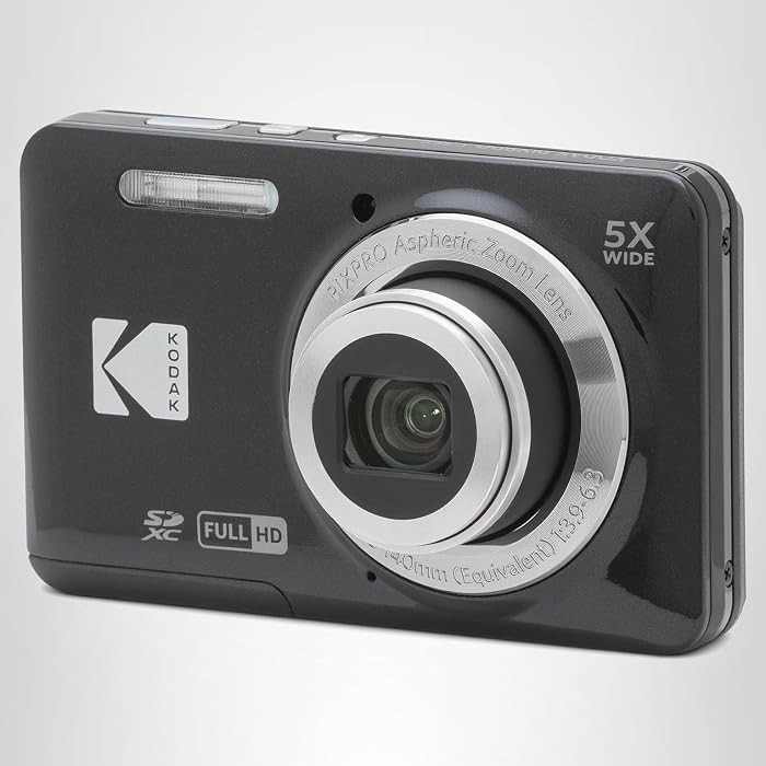 Kodak PIXPRO FZ55-BK 16MP CMOS Sensor Digital Camera 5X Optical Zoom 28mm Wide Angle 1080P Full H... | Amazon (US)