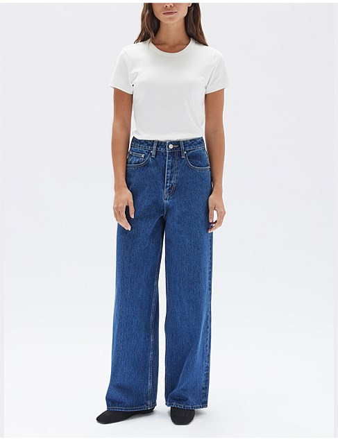 Wide Leg Jean Heritage Blue | David Jones (Australia & New Zealand)