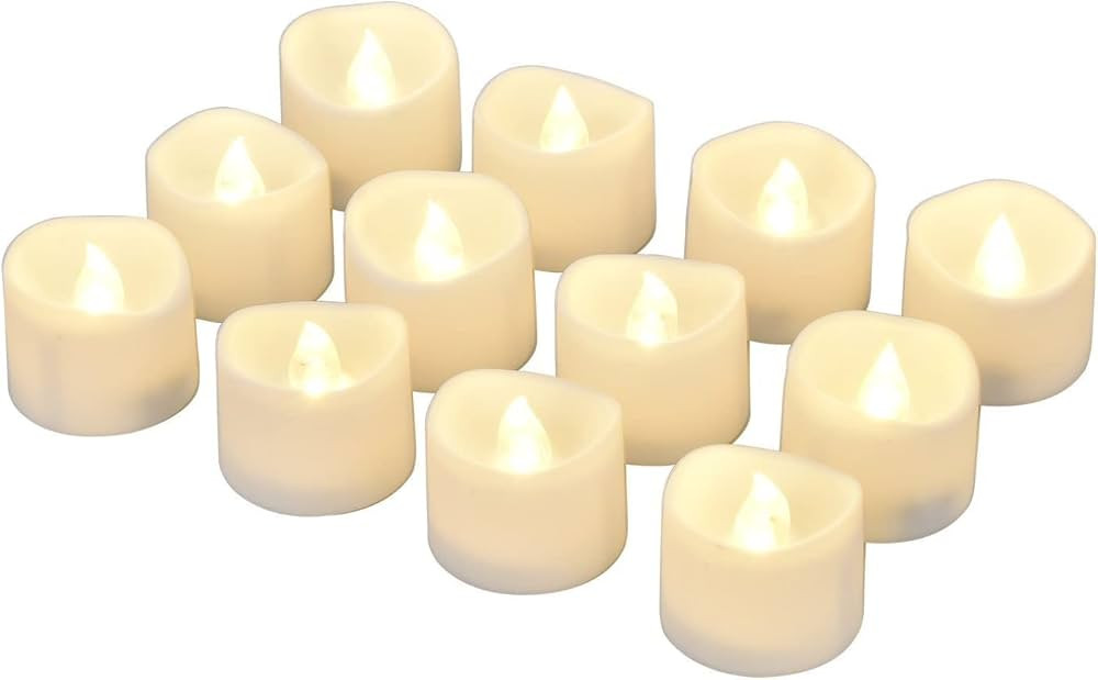 eLander LED Tea Lights Flameless Candle with Timer, 6 Hours on and 18 Hours Off, 1.4 x 1.3 Inch, ... | Amazon (US)