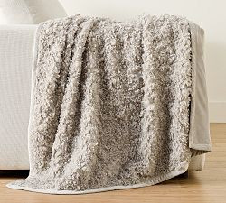 Curled Luxe Faux Fur Throw | Pottery Barn (US)