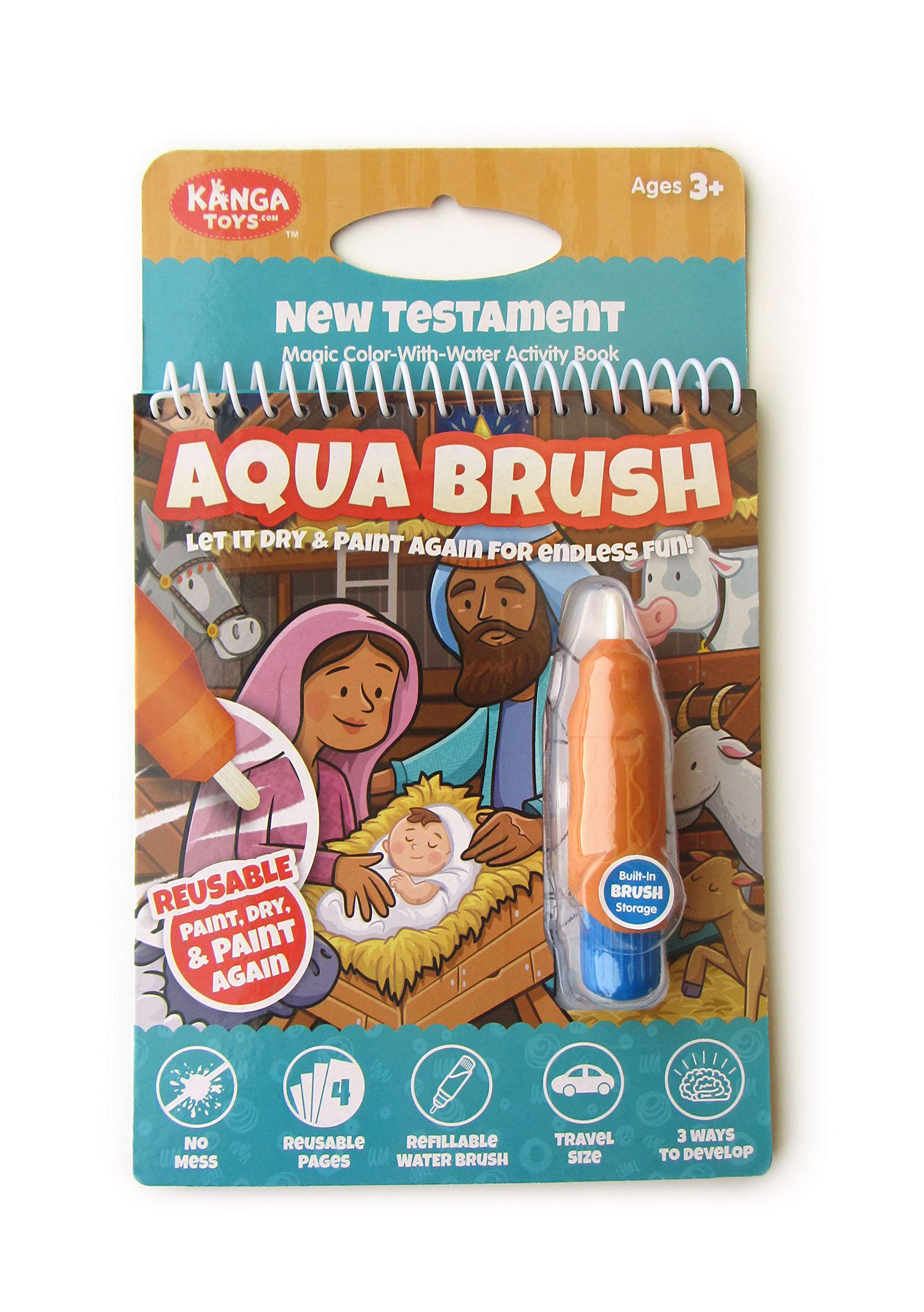 Water Reveal Coloring Scripture Book for Kids Ages 3+. New Testament Bible Stories: Preschool, El... | Amazon (US)