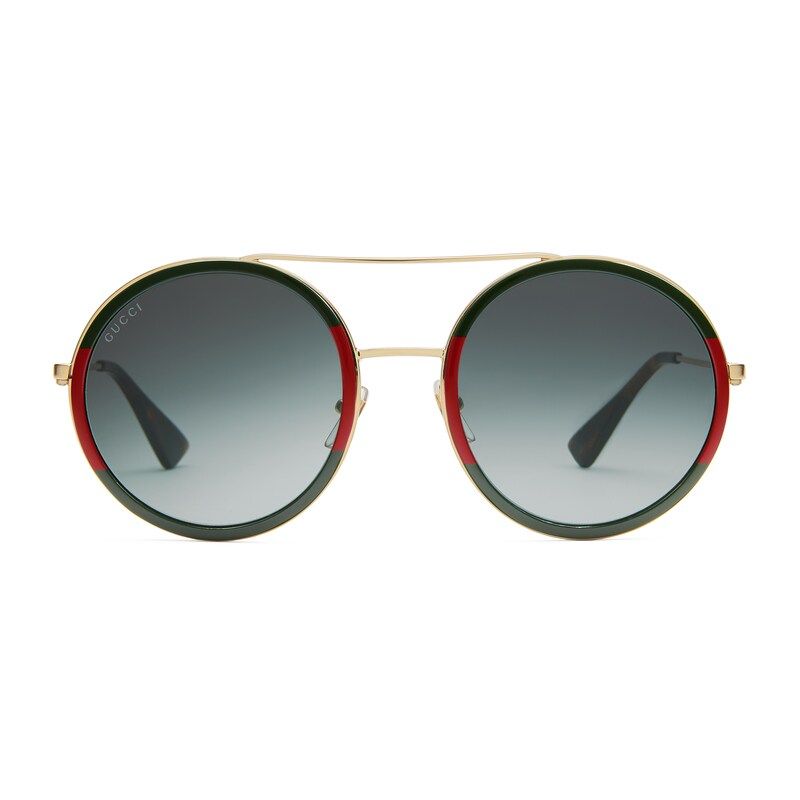 Gucci Sonnenbrille mit rundem Rahmen aus Metall | Gucci (EU)