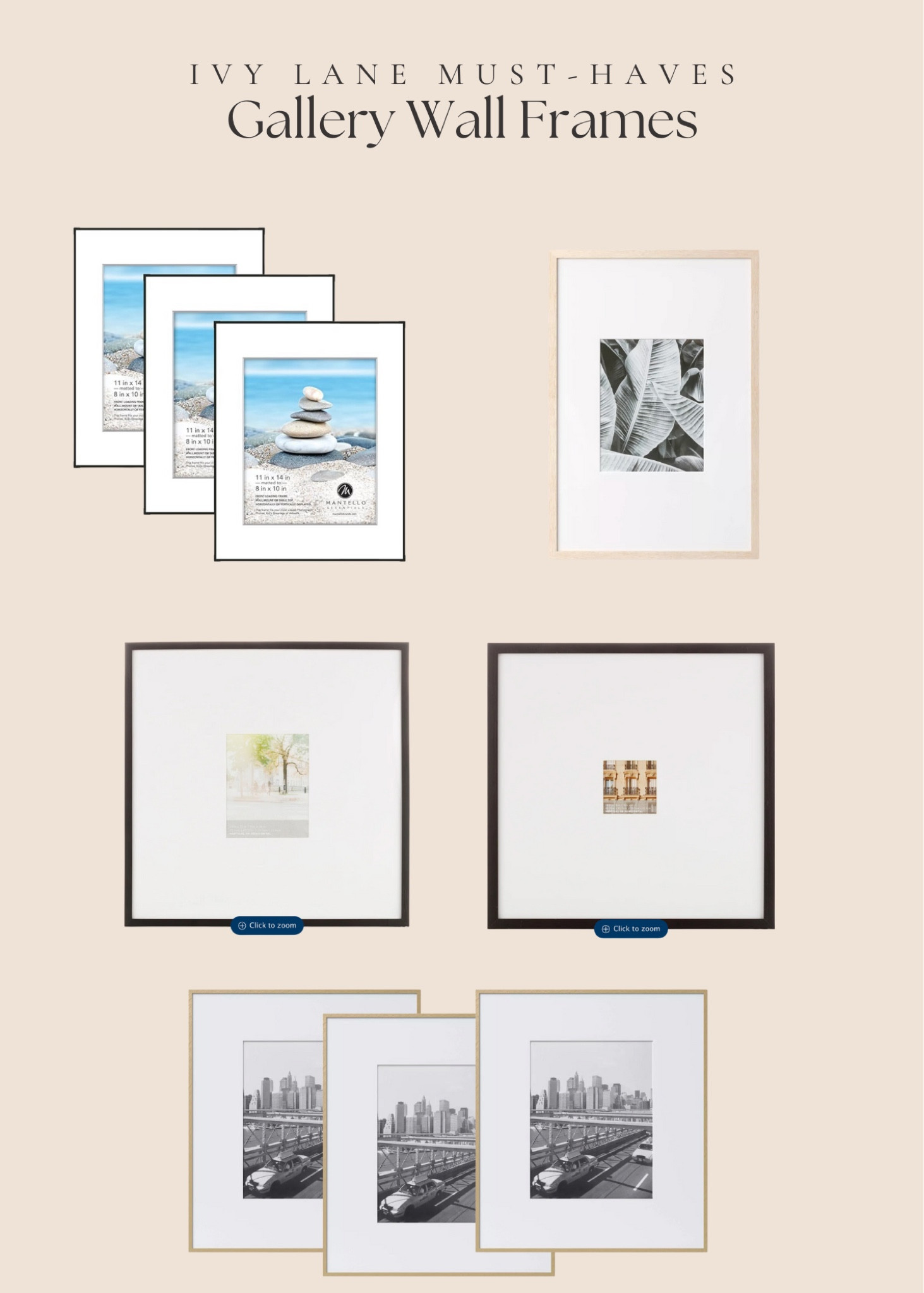 Our favorite gallery frames to elevate any space! 🖼️ 

#LTKGiftGuide #LTKhome #LTKstyletip