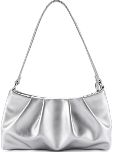 Women's Clutch Purse, Pleated Evening Handbag, Shoulder Bag with Detachable Chain and Shoulder St... | Amazon (US)