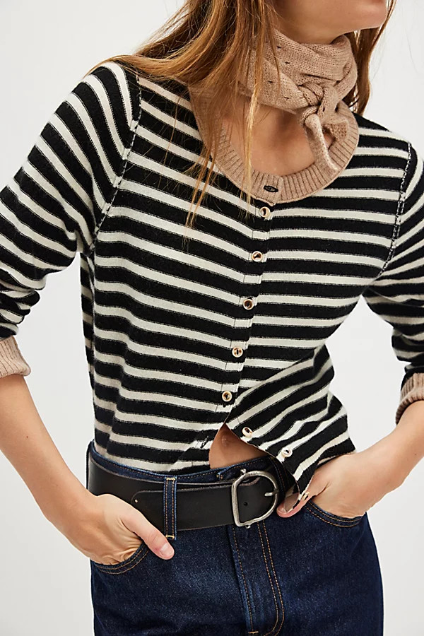 Nocturnal Stripe Cardi | Free People (Global - UK&FR Excluded)