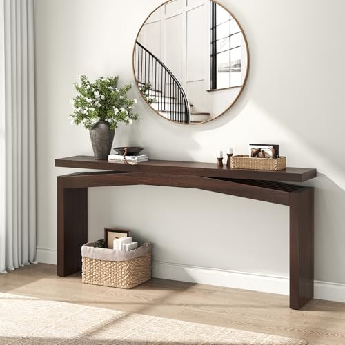 Modern Dark Brown Console Table for Living Room, 63 Inch | Amazon (US)