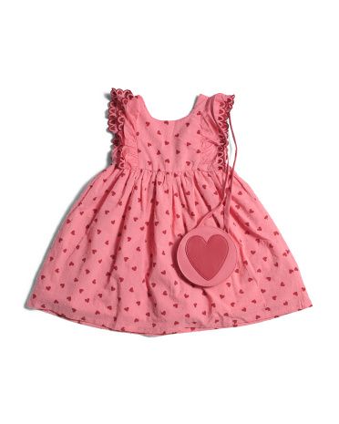 Toddler Girl Heart Dress With Purse | TJ Maxx