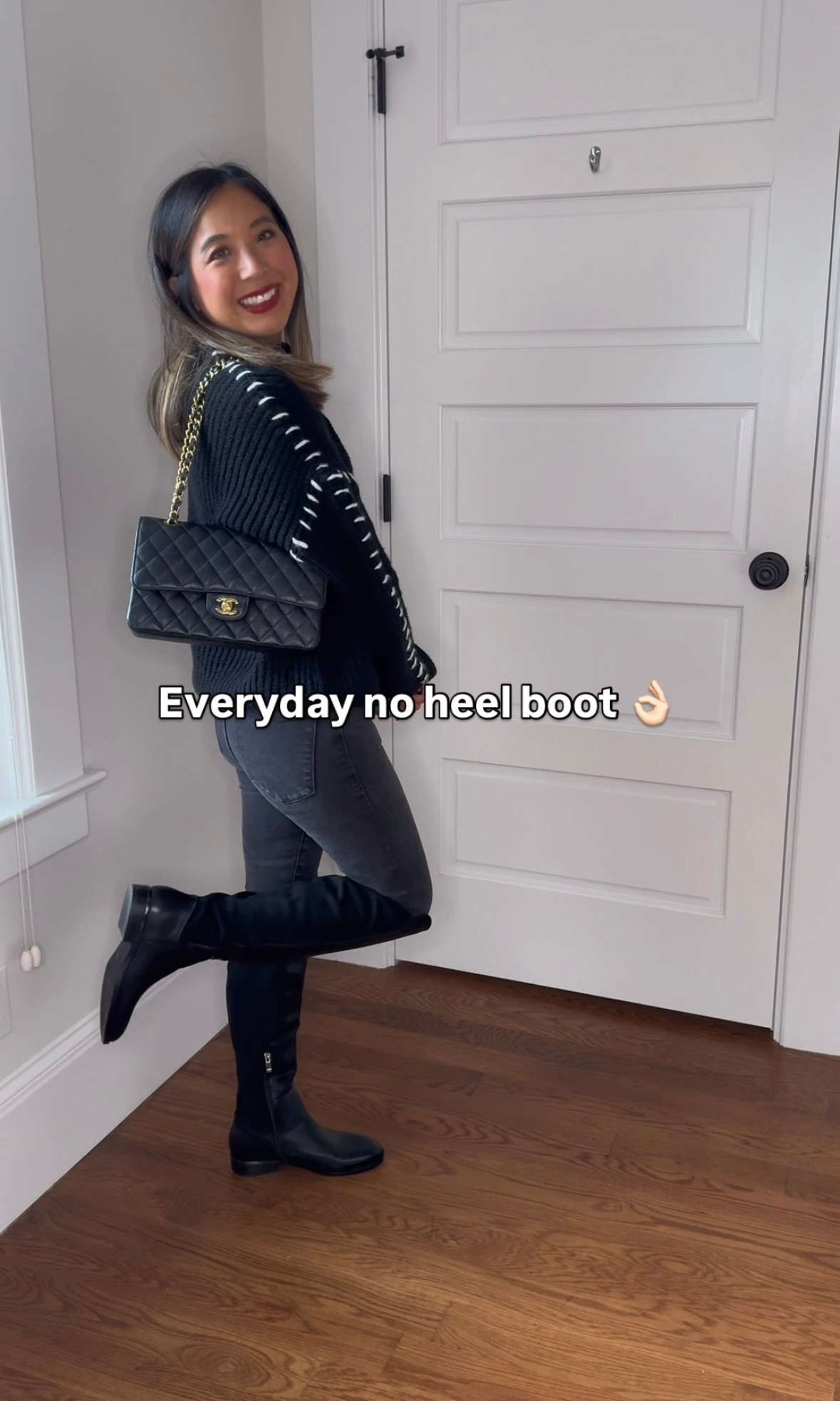 👢Just got these boots from Amazon and they have been my go to everyday no heel knee high boots! So good with skinny jeans or skirts. 

So comfortable right out of the box and I have already walked miles in them. 👌🏻👌🏻👌🏻 Highly recommend! I sized up to a 7 because I love to wear fluffy socks in the winter 🥰

#kneehighboots #winterboots 

#LTKootd #LTKFindsUnder100 #LTKCyberWeek