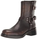 Steve Madden Women's Brixton Motorcycle Boot, Brown Distressed, 10 | Amazon (US)