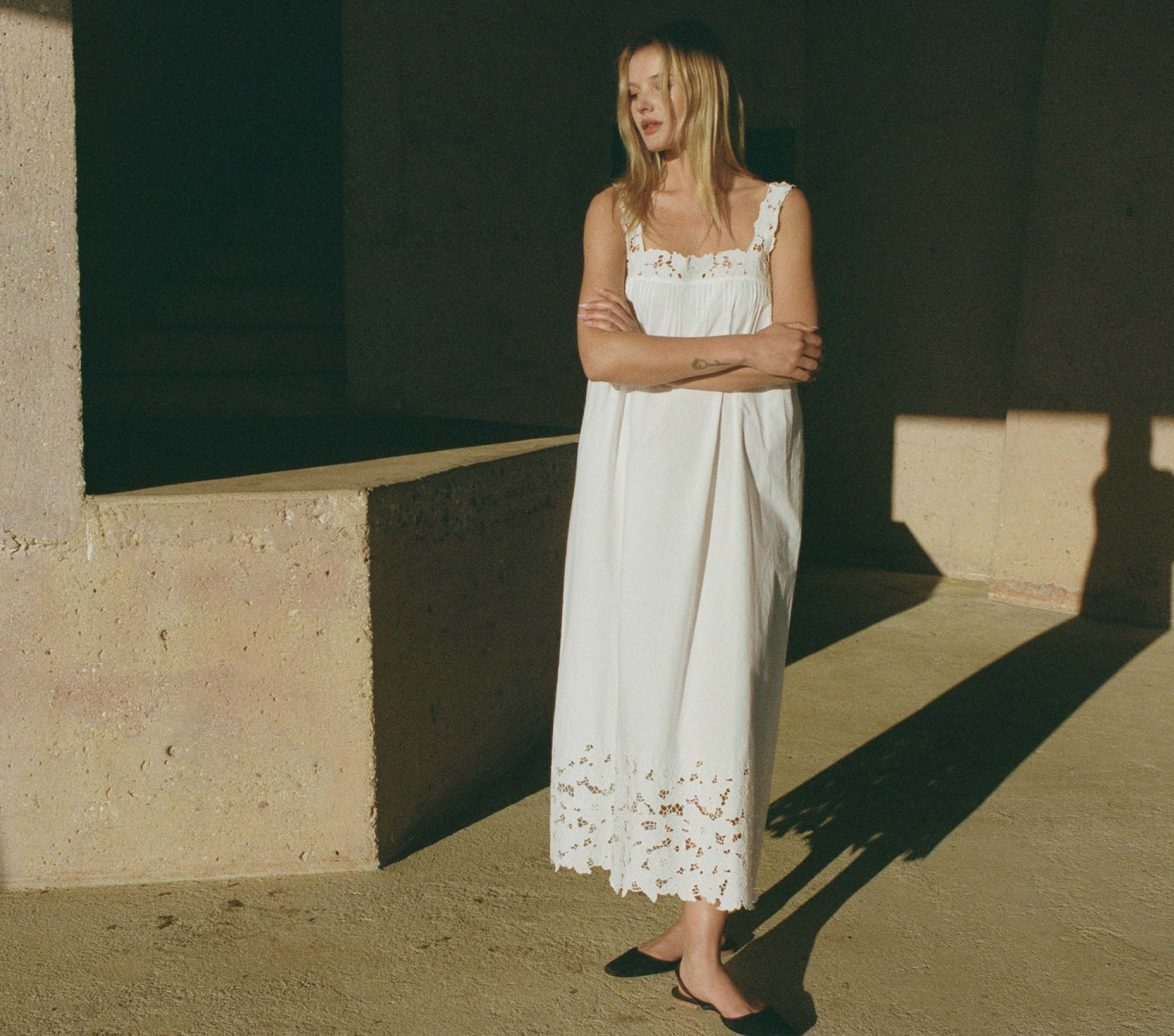 Ellen Dress - Salt | DÔEN | DOEN