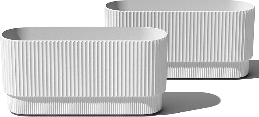 Veradek Demi Series Long Planter for Porch, Patio, Backyard | Durable Plastic-Concrete Material |... | Amazon (US)