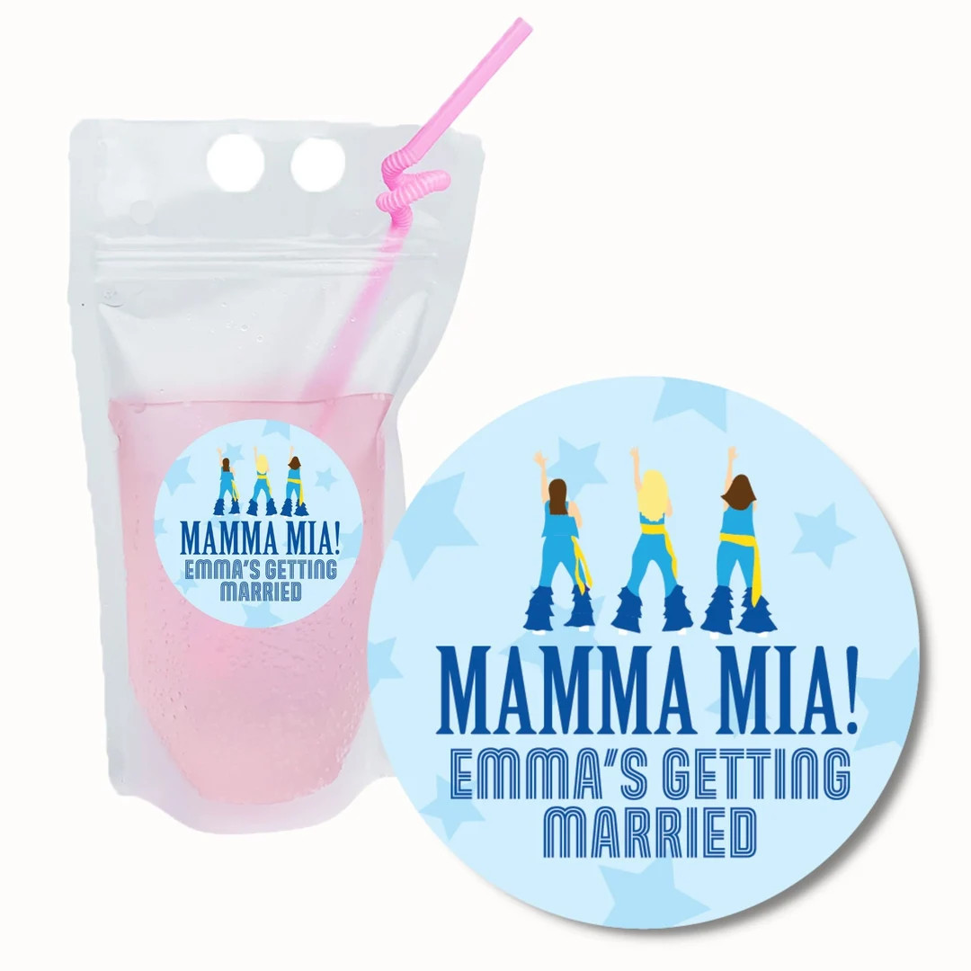 Custom Mamma Mia Getting Married Party Pouch - Etsy | Etsy (US)