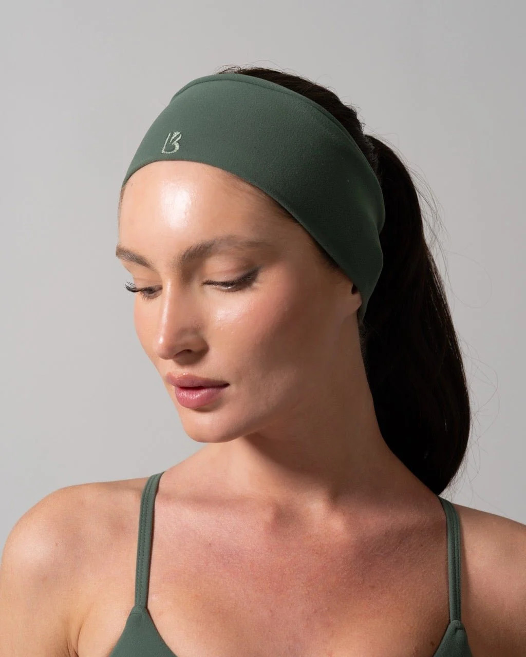 Poshknit Wide Headband - Baked Blue | Buffbunny Collection