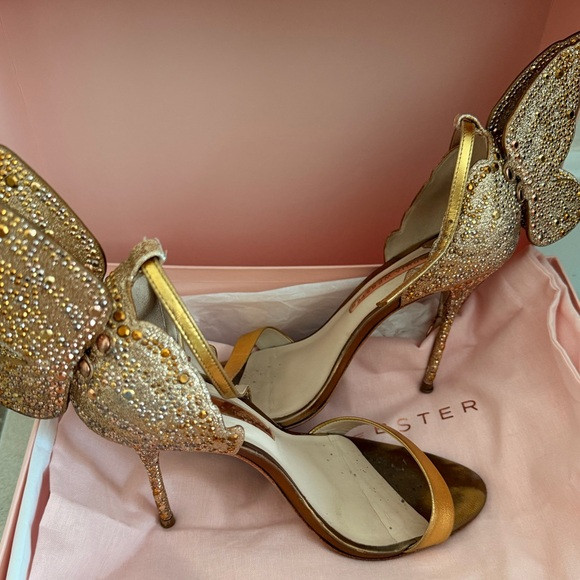 Sophia Webster gold Elegant Butterfly Embellished heels | Poshmark