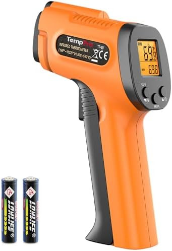 TempPro TP30 Infrared Thermometer Gun, Laser Thermometer for Cooking, Pizza Oven, Griddle, Engine... | Amazon (US)
