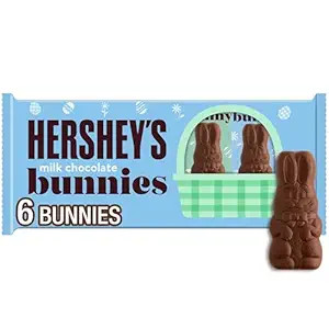 HERSHEY'S Milk Chocolate Bunnies, Easter Candy Packs, 1.2 oz (6 Count) | Amazon (US)