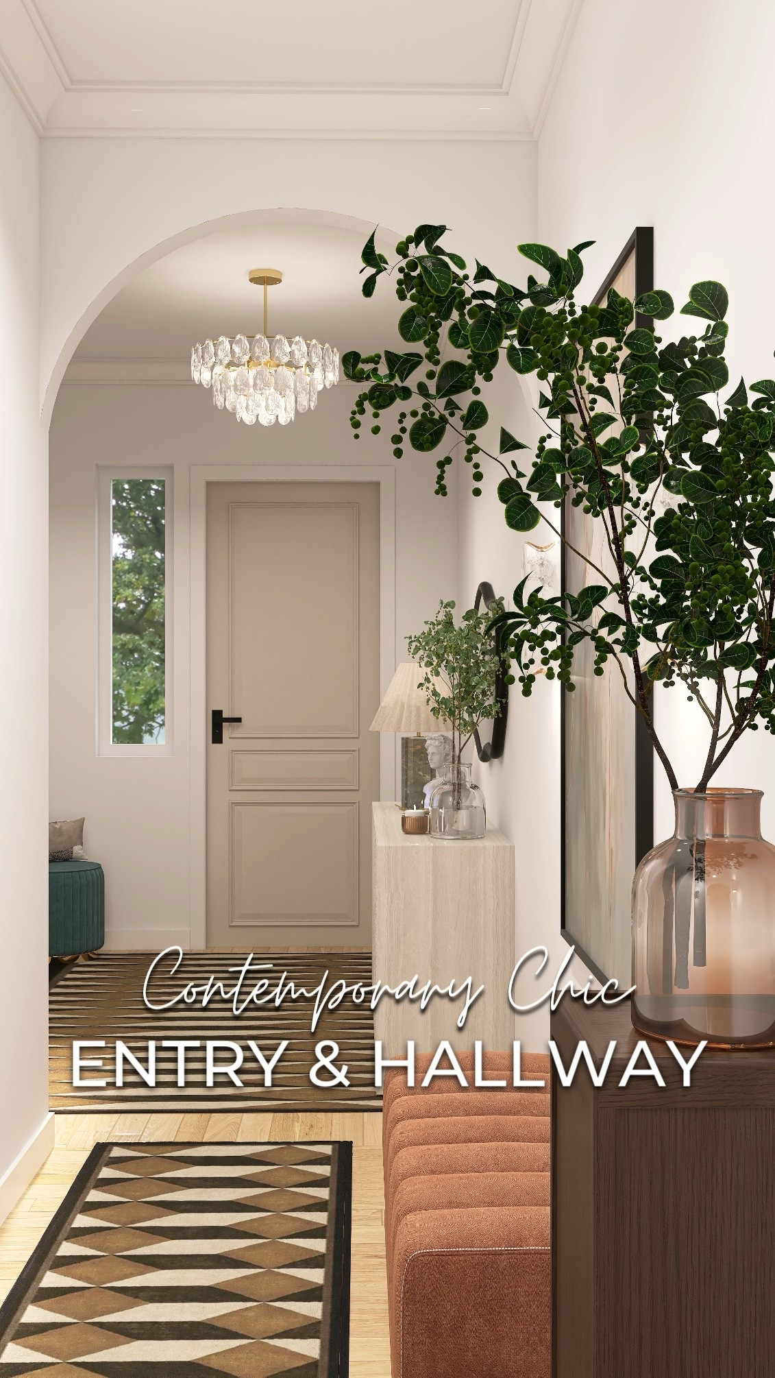 Designed by Brandy
Contemporary Chic Entry & Hallway 

#LTKHome #LTKSeasonal #LTKmomlife