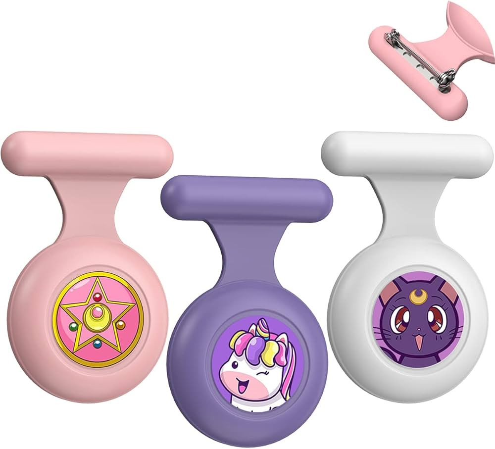 DATOXIA 3 Pack Airtag Holder Pin for Kids Hidden, Cute Cartoon Kids Airtag Holder Waterproof, Air... | Amazon (US)