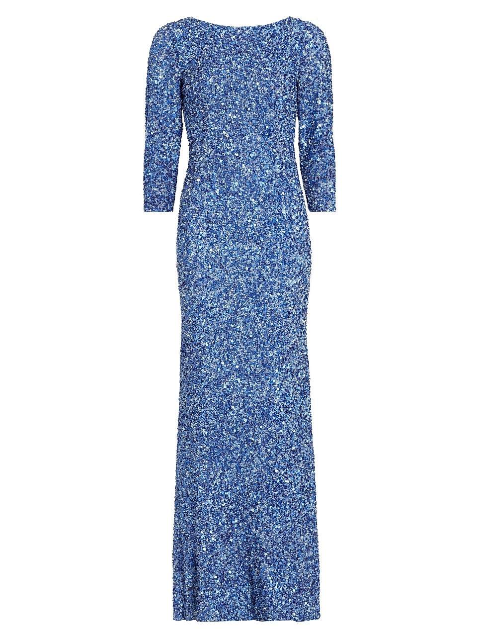 Three-Quarter Sleeve Sequin Sheath Gown | Saks Fifth Avenue