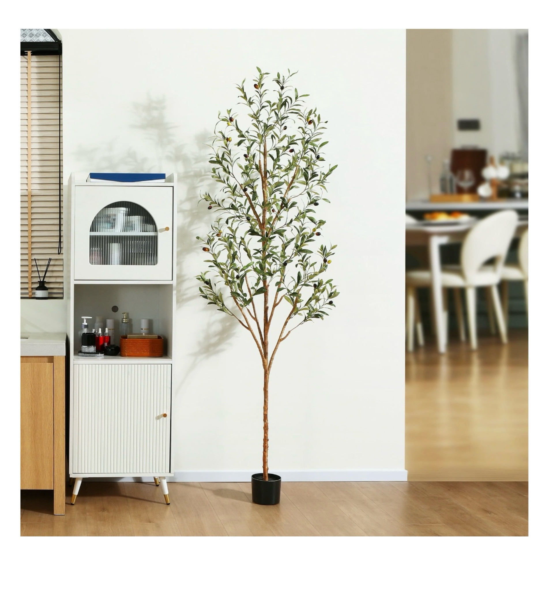 Just $49 on Sale. Save $70

7 ft Artificial Olive Plants with Realistic Leaves and Natural Trunk, Silk Fake Potted Tree with Wood Branches and Fruits, Faux Olive Tree for Office Home Decor

#LTKsalealert #LTKfindsunder50 #LTKhome
