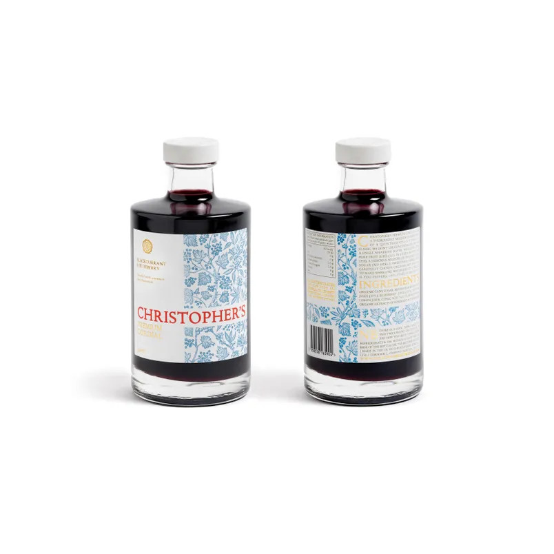 Christopher’s Cordials Blackcurrant & Blueberry Premium Cordial, 35cl | Fortnum & Mason