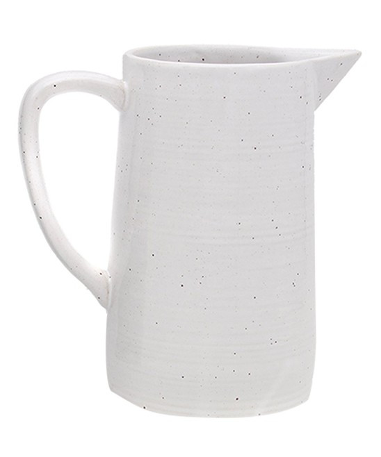 DEI Pitchers White - White Ceramic Farmhouse Pitcher | Zulily