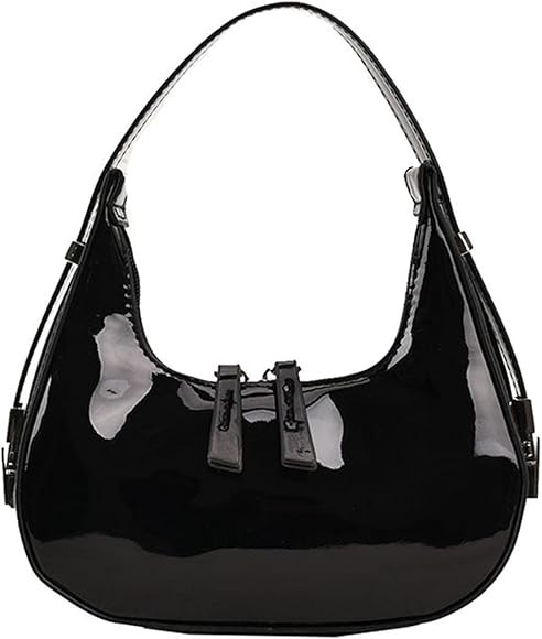 Women's Crescent Shoulder Bags Retro Y2k 90s Hobo Handbags Top Handle Faux Leather Underarm Bag F... | Amazon (US)