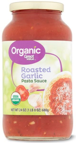 Great Value Organic Roasted Garlic Pasta Sauce 24oz - Walmart.com | Walmart (US)