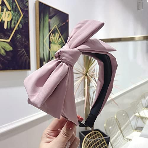 Wiwpar Knotted Bow Headbands for Women Fashion Cute Knot Headband Hair Bands Solid Bow Hair Accessor | Amazon (US)