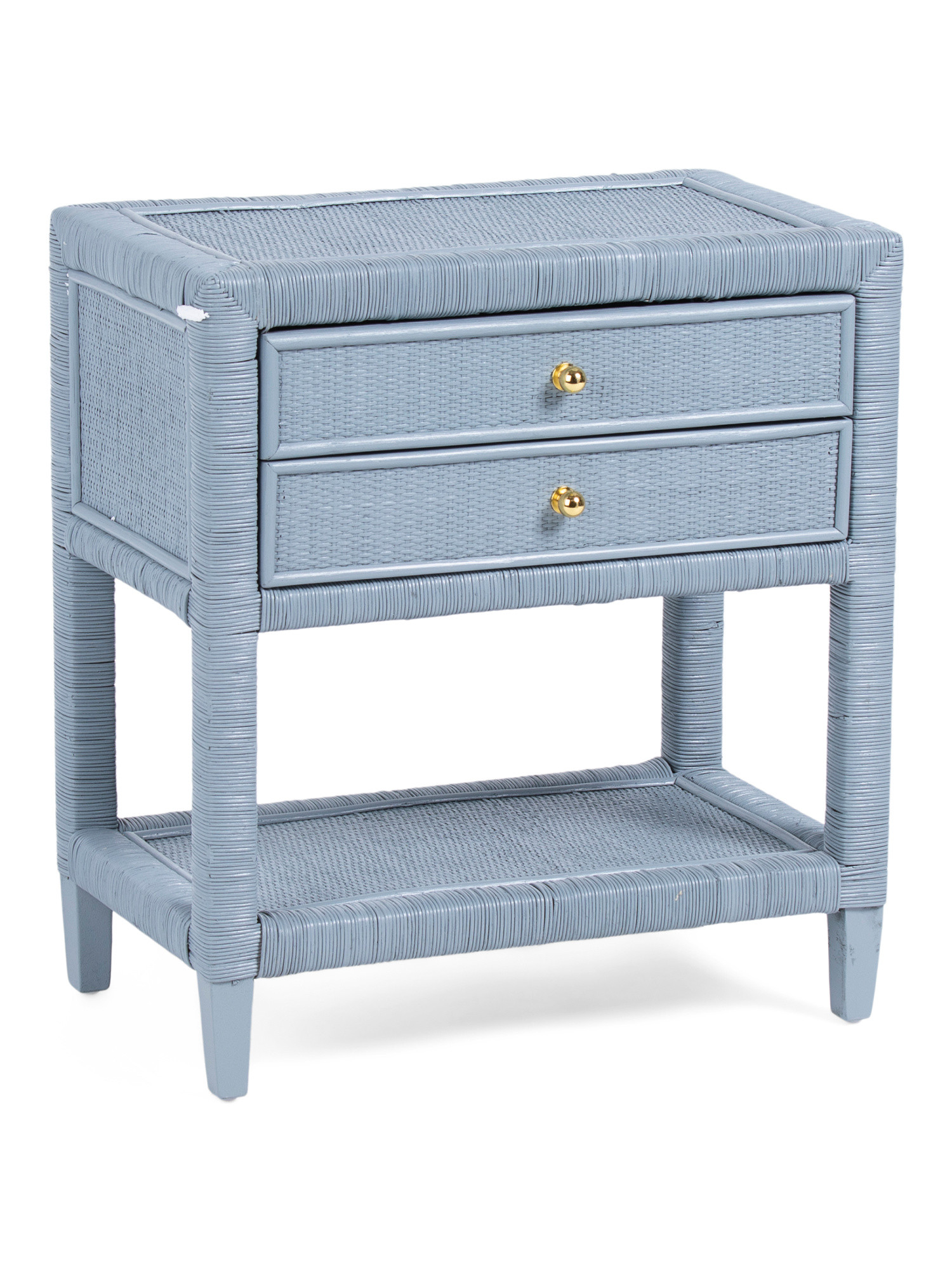 24x14x26 Rattan 2 Drawer Side Table | TJ Maxx