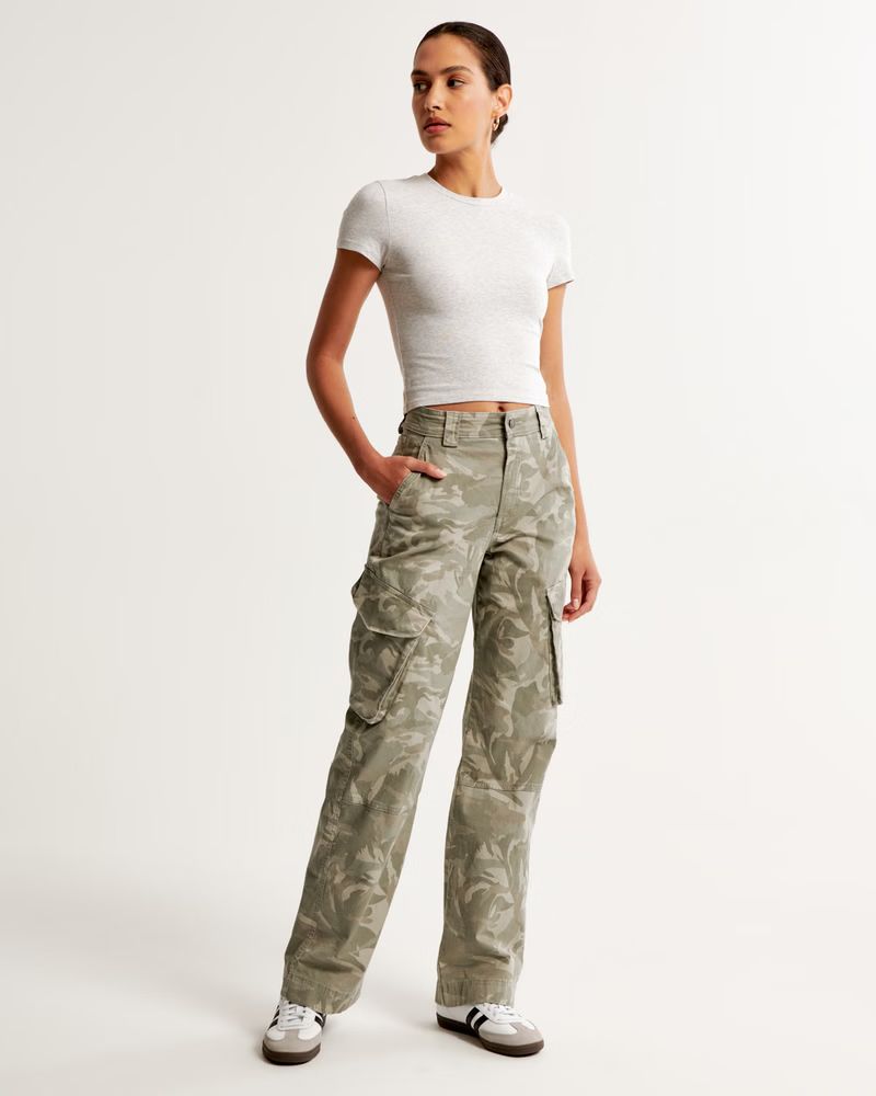 Women's Relaxed Cargo Pant | Women's Bottoms | Abercrombie.com | Abercrombie & Fitch (US)