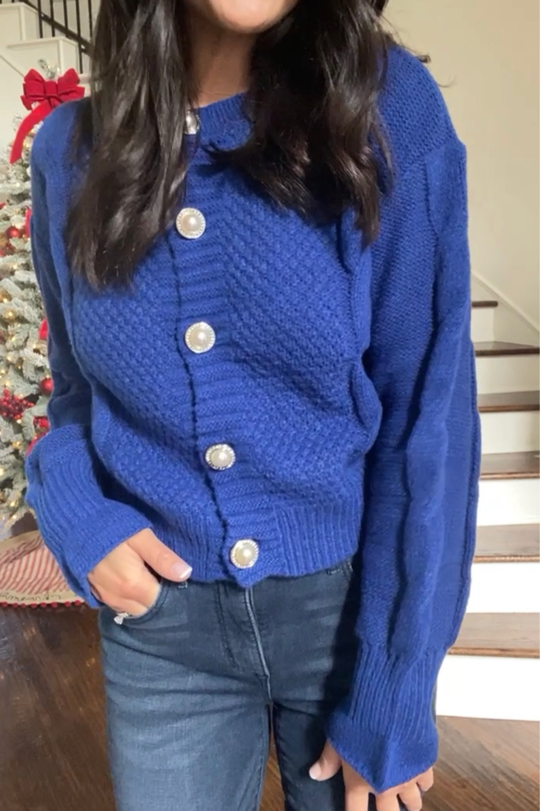 Walmart sweater. Fits true to size. I’m wearing a small. 

#LTKHoliday #LTKunder50