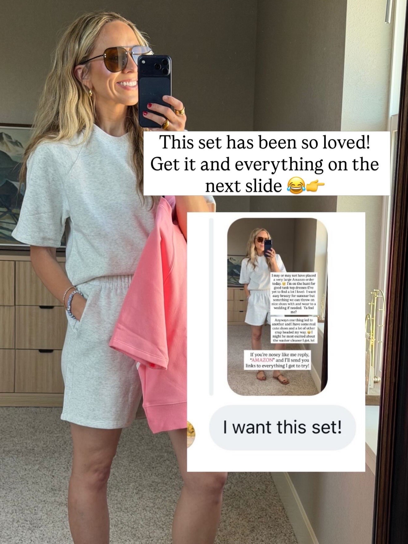 The set of the summer! 

I am a size small top and 2 or 26 bottoms! 

#LTKootd #LTKgrwm #LTKMothersDay