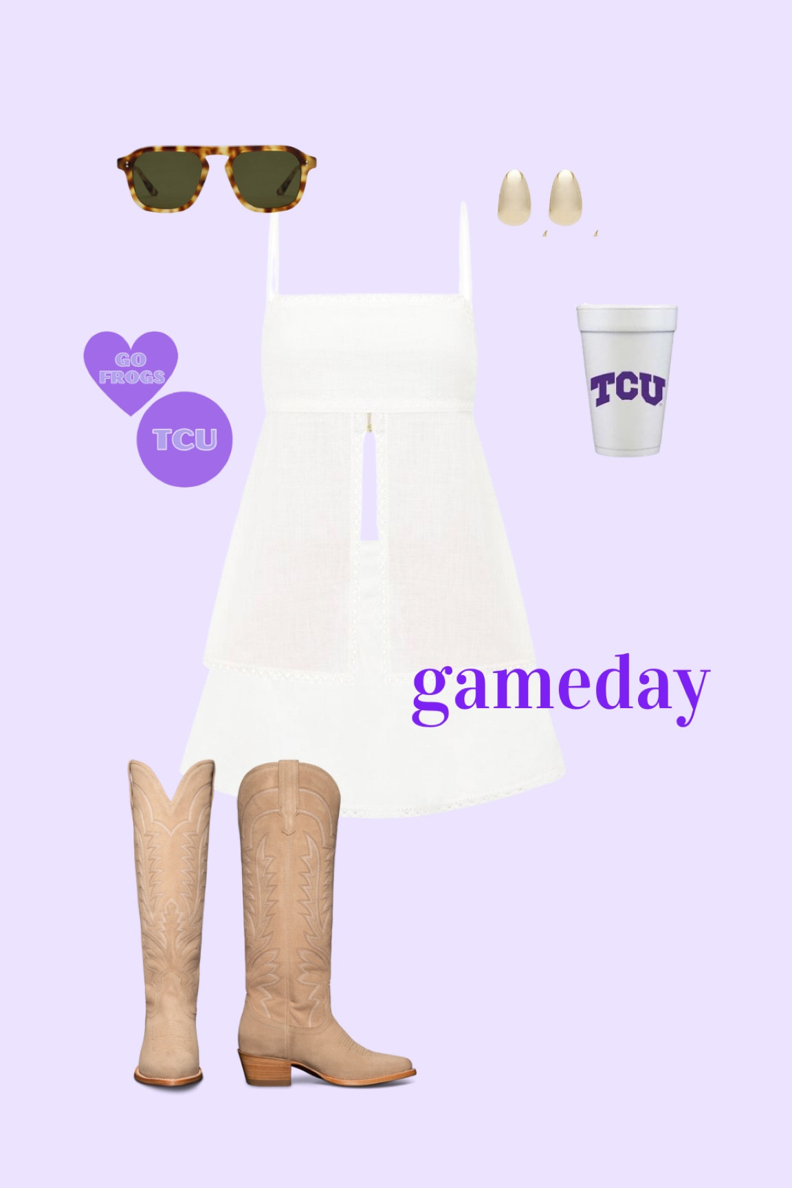 TCU purple & white gameday outfit idea ! 

#LTKSeasonal #LTKStyleTip