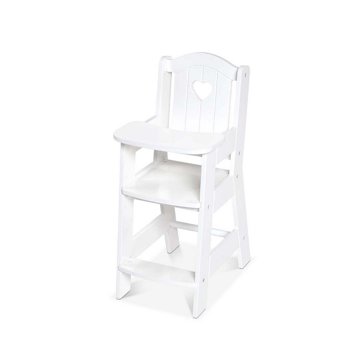 Melissa & Doug Mine to Love Wooden Play High Chair for Dolls, Stuffed Animals - White | Kohl's