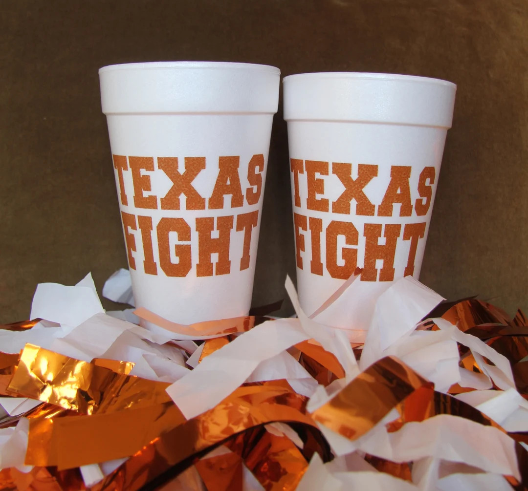 Texas Fight! // Longhorn Football // Texas Football // Texas Party // University of Texas - Etsy | Etsy (US)