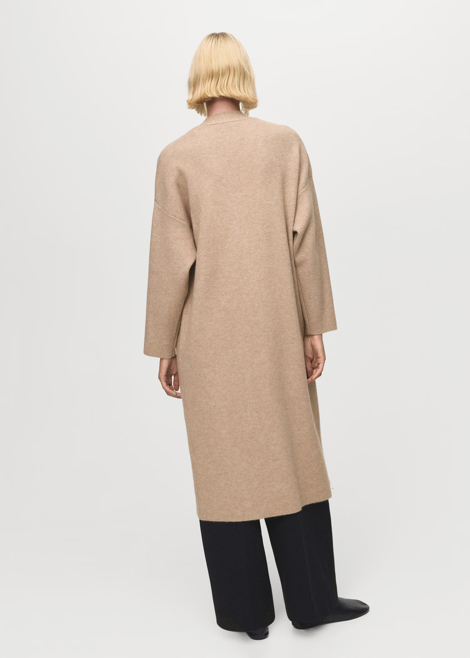 Long knitted coat | Mango (US/MX/AU)