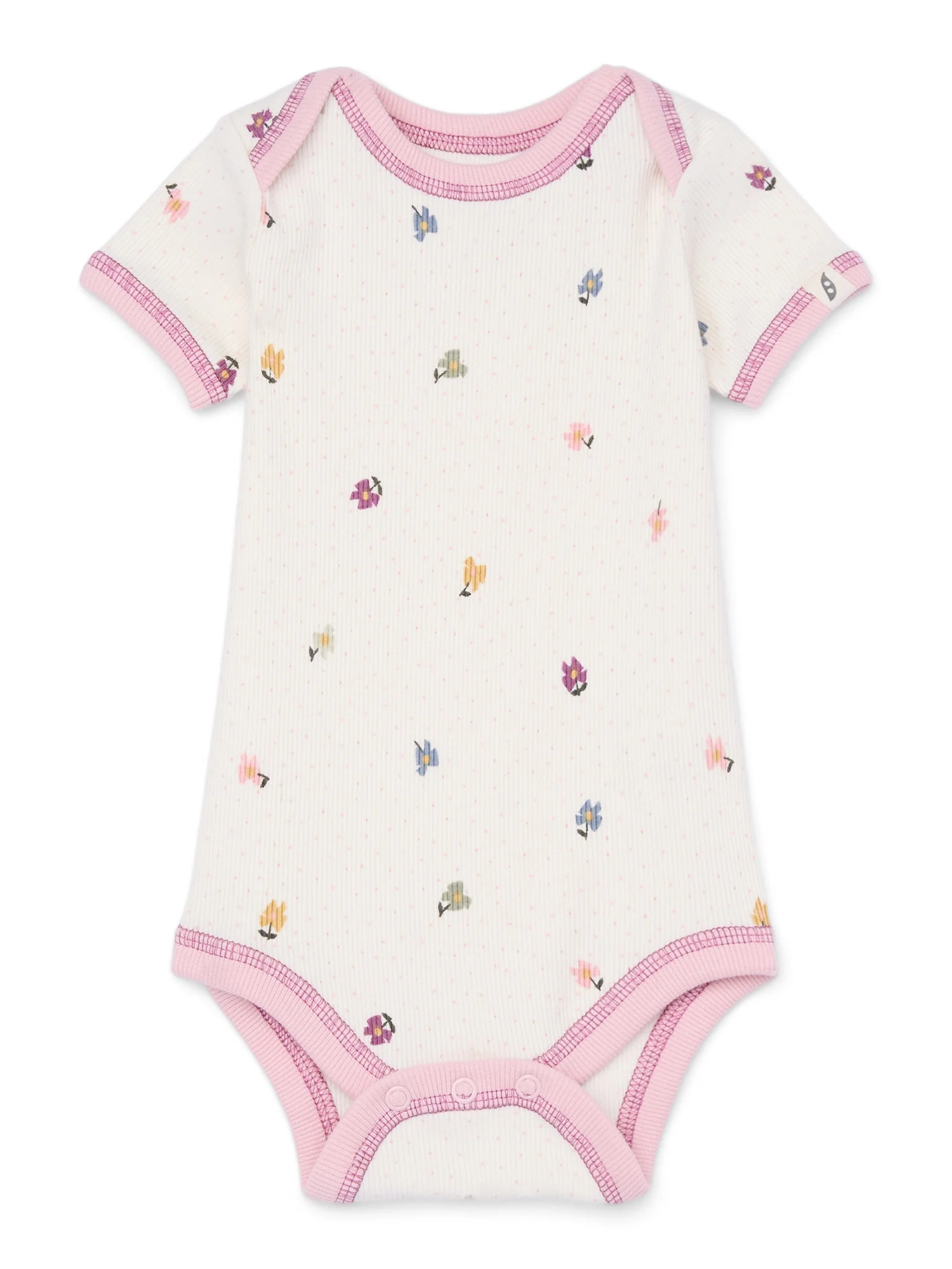 easy-peasy Baby Short Sleeve Lap Shoulder Bodysuit, Sizes 0-24 Months | Walmart (US)