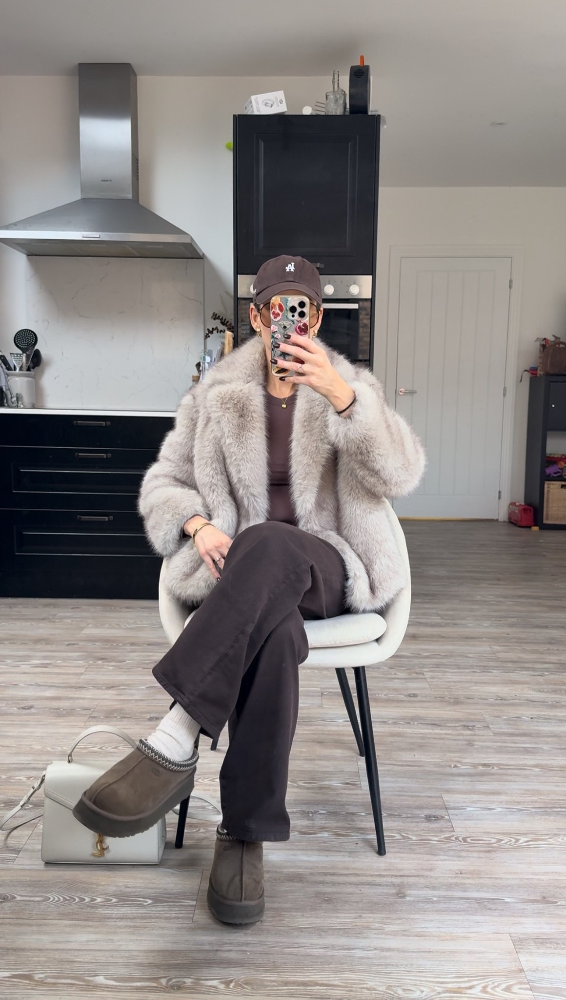 Casual brown outfit idea styling faux fur coat and brown jeans with Uggs . The long sleeve brown top underneath is so nice! Such a nice ribbed material and love the colour. I know I’ll wee this for layering loads 

#LTKautumn #LTKuk #LTKstyletip