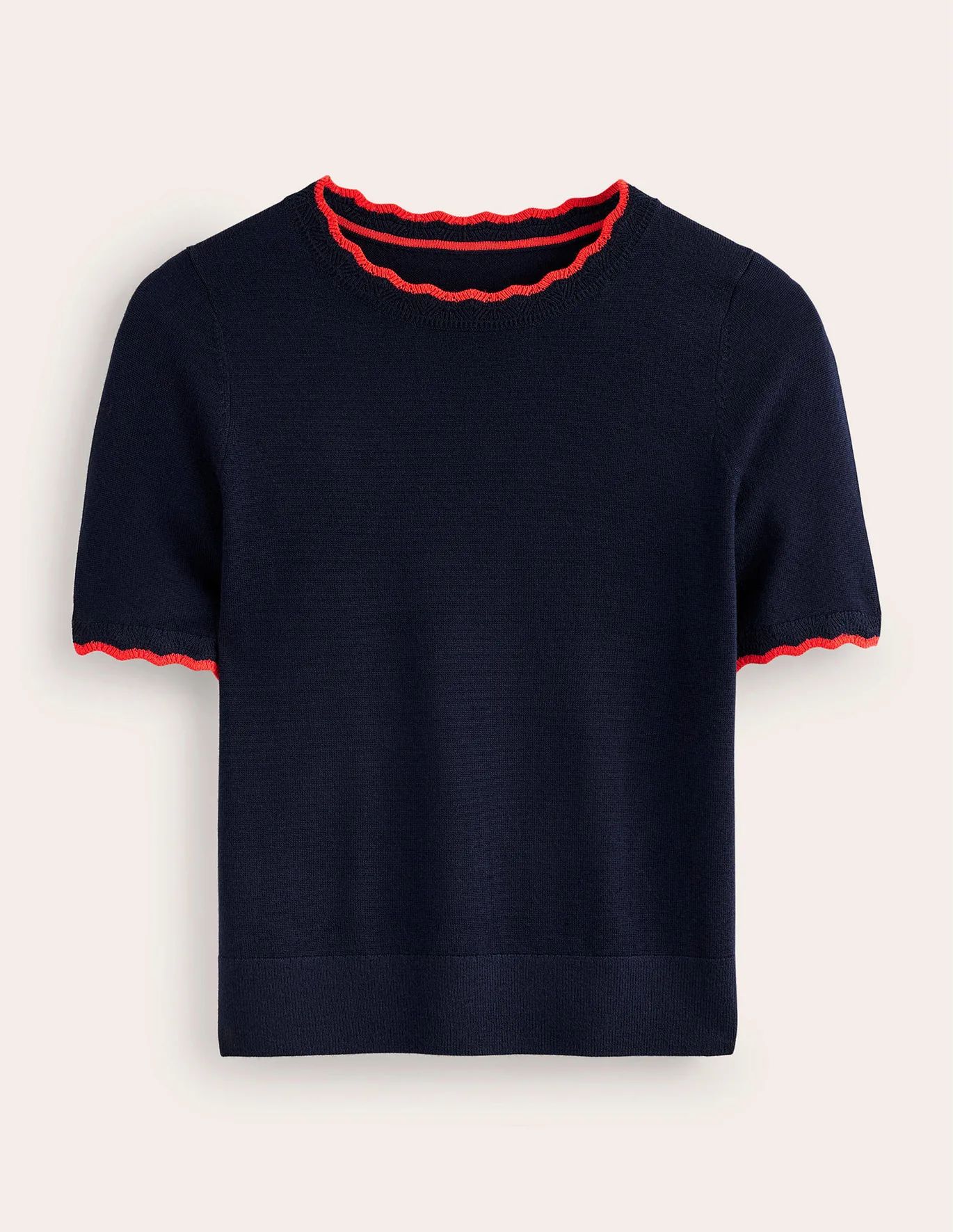 Merino Scallop T Shirt | Boden (US)