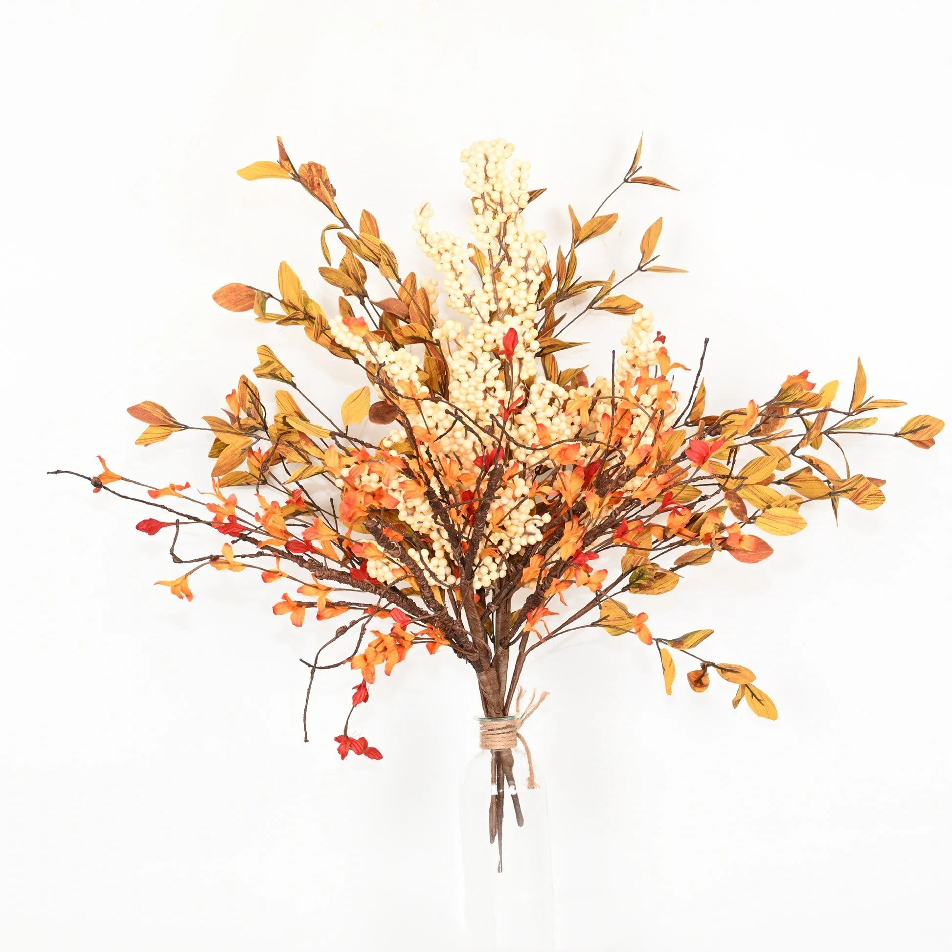 Ophelia & Co. 26" Artificial Fall Foliage Leaves Sprays Floral Arrangement For Vase Filler, Rusti... | Wayfair North America