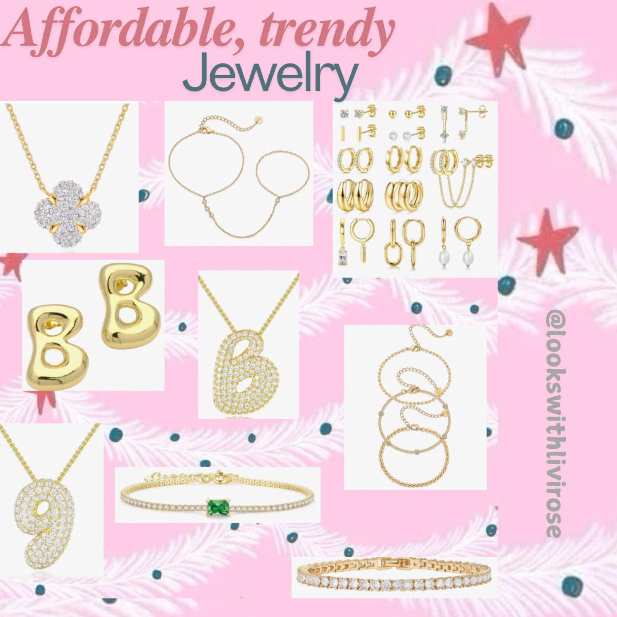 Trendy but still looks timeless and could be “personal” for a gift (especially the initial items!) arrives before christmas! 

#LTKU #LTKfindsunder100 #LTKsalealert